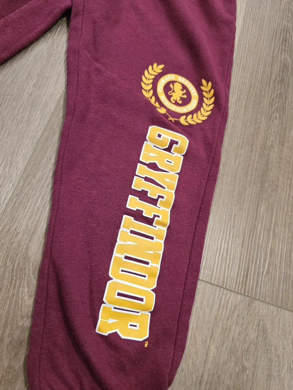 Harry Potter Gryffindor Girls Maroon‎ Sweatpants Set 2 Piece Bundle Size 6X XS
